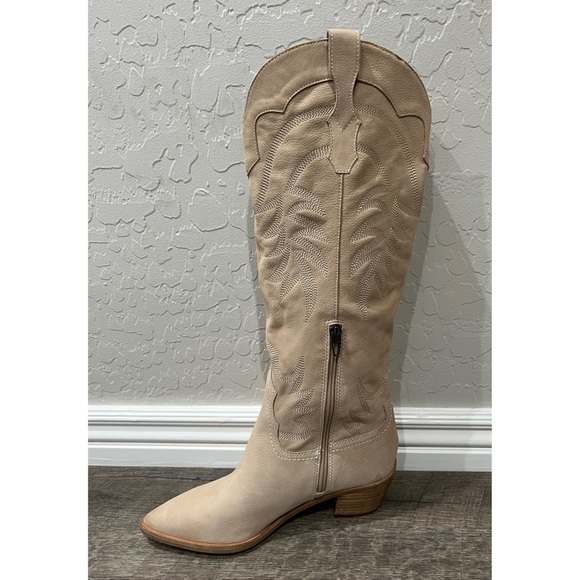 DOLCE VITA SOLEI DUNE / LIGHT TAN GENUINE LEATHER BOOTS SIZE 8 - Picture 6 of 9